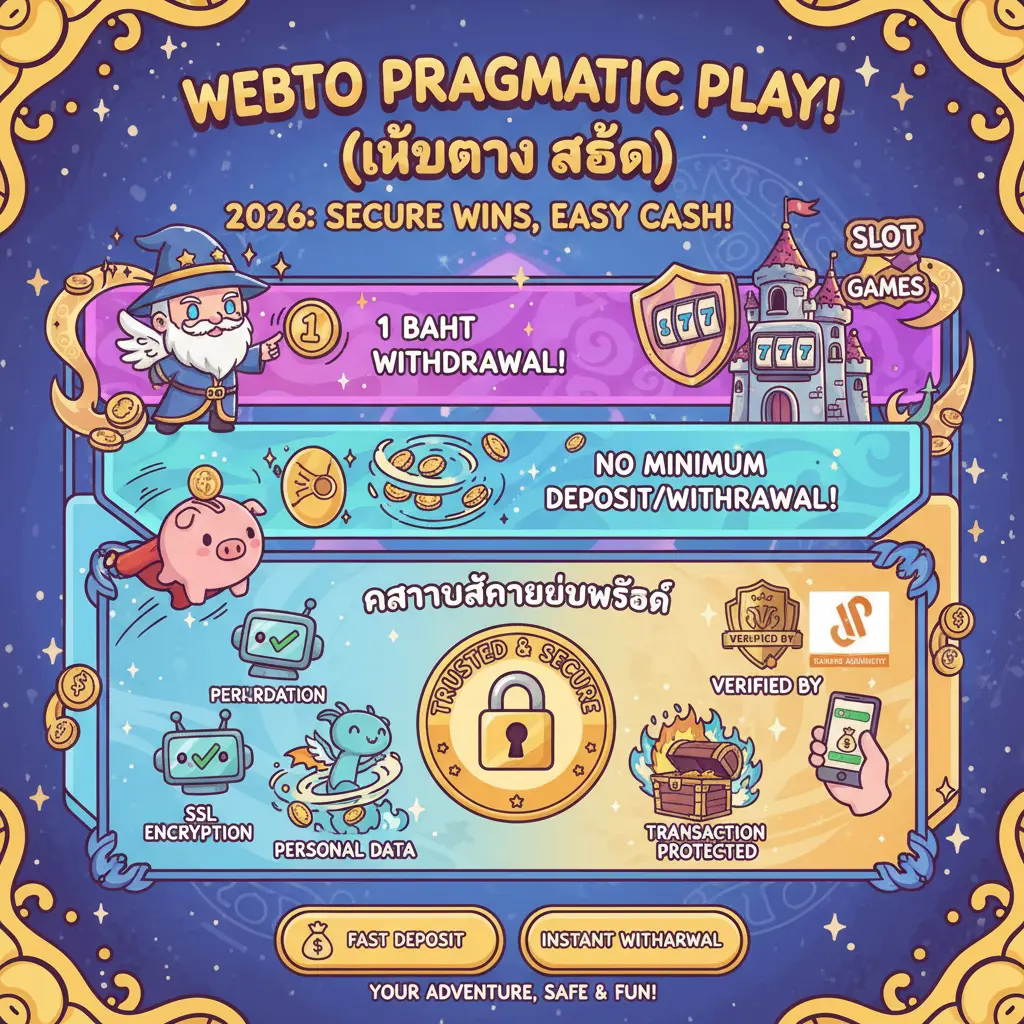 เว็บตรง สล็อต ฝากถอน ไม่มี ขั้นต่ำ 1 บาท ก็ ถอนได้ - ความปลอดภัยเว็บไซต์