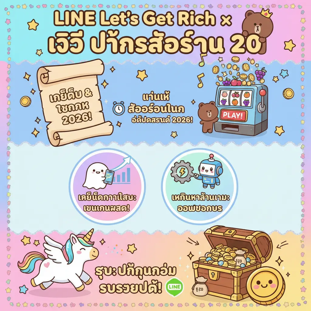 วิธี ปั่นสล็อตทุน 20 - LINE Lets Get Rich